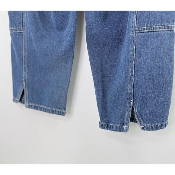 Vintage Michael G Cropped Cargo Jeans Size 11 Grunge Punk Goth 90s Y2k - Picture 5 of 11